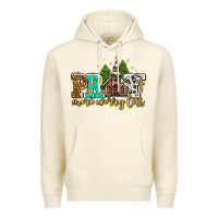 Sandshell pray more worry less with church Premium Hoodie - AdoDesignShop