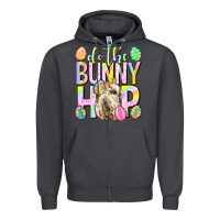 Smoke Do the bunny hop Easter Day Zipper Hoodie - Neo Western