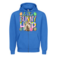 True Royal Do the bunny hop Easter Day Zipper Hoodie - Neo Western