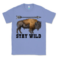 Colony Blue stay wild bison Classic Tee - RanaPortraitStore