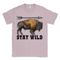 Lilac stay wild bison Classic Tee - RanaPortraitStore