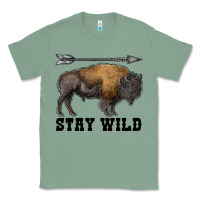 Sage stay wild bison Classic Tee - RanaPortraitStore