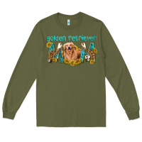 Army Green western golden retriever mom Long Sleeve Tee - texasbilliewilder