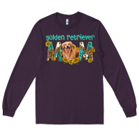 Plum western golden retriever mom Long Sleeve Tee - texasbilliewilder