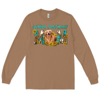 Toasted Coconut western golden retriever mom Long Sleeve Tee - texasbilliewilder
