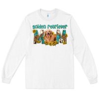 White western golden retriever mom Long Sleeve Tee - texasbilliewilder