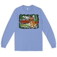 Colony Blue merry and bright  dachshund with farm Long Sleeve Tee - RanaPortraitStore