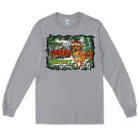 Heather Grey merry and bright  dachshund with farm Long Sleeve Tee - RanaPortraitStore
