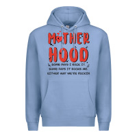 Colony Blue motherhood some day i rock it Premium Hoodie - MaliasSmallBusiness