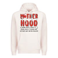 Pale Pink motherhood some day i rock it Premium Hoodie - MaliasSmallBusiness