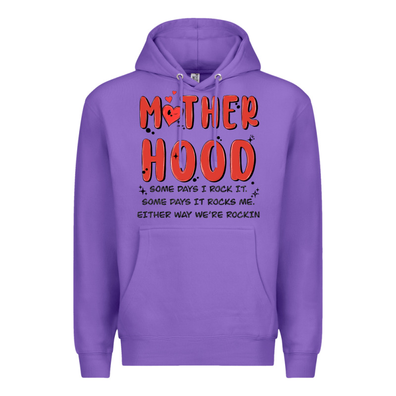 Motherhood Some Day I Rock It Premium Hoodie by MaliasSmallBusiness | Teevron
