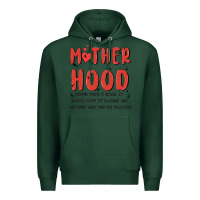 Sports Green motherhood some day i rock it Premium Hoodie - MaliasSmallBusiness