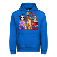 Cobalt happy hallothanksmas Urban Hoodie - MaliasSmallBusiness