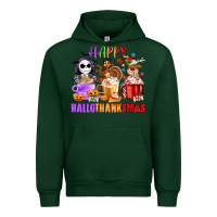 Forest Green happy hallothanksmas Urban Hoodie - MaliasSmallBusiness