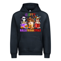 Navy happy hallothanksmas Urban Hoodie - MaliasSmallBusiness