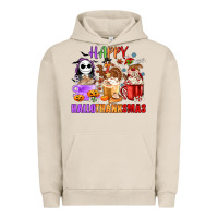 Pigment French Oak happy hallothanksmas Urban Hoodie - MaliasSmallBusiness