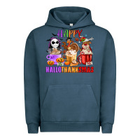Pigment Midnight Navy happy hallothanksmas Urban Hoodie - MaliasSmallBusiness