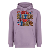 Lavender little sister biggest fan american football Heavyweight Hoodie - Jasminsmagicworld