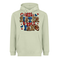 Matcha little sister biggest fan american football Heavyweight Hoodie - Jasminsmagicworld