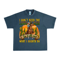 Midnight Navy western rodeo Urban Heavy Tee - texasbilliewilder