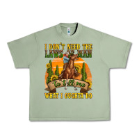 Oil Green western rodeo Urban Heavy Tee - texasbilliewilder