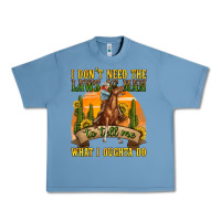 Pebble Blue western rodeo Urban Heavy Tee - texasbilliewilder