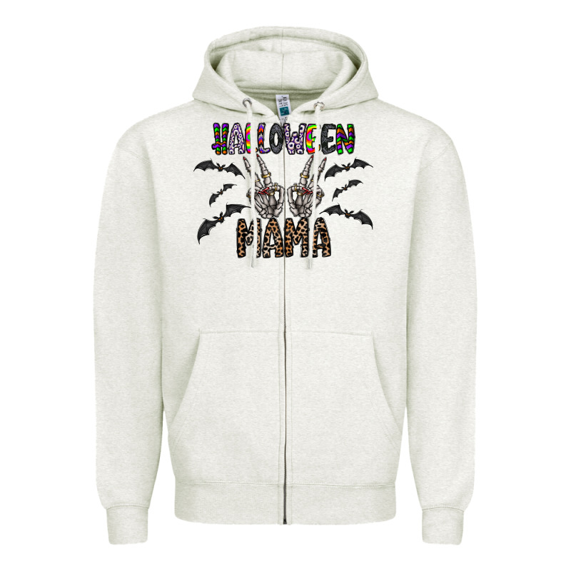 Halloween Mama Zipper Hoodie by CowhideDigitalArt | Teevron