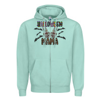 Seafoam halloween mama Zipper Hoodie - CowhideDigitalArt
