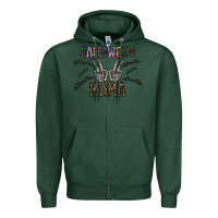 Sports Green halloween mama Zipper Hoodie - CowhideDigitalArt