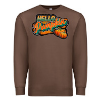 Chestnut hello pumpkin black Premium Sweatshirt - JahusDesignShop