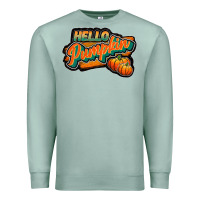 Seafoam hello pumpkin black Premium Sweatshirt - JahusDesignShop