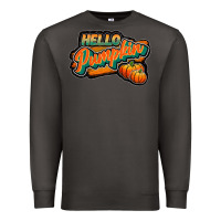 Smoke hello pumpkin black Premium Sweatshirt - JahusDesignShop
