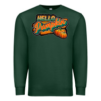 Sports Green hello pumpkin black Premium Sweatshirt - JahusDesignShop