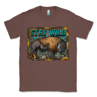 Chestnut stay wild aztec bison Classic Tee - RanaPortraitStore