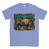 Colony Blue stay wild aztec bison Classic Tee - RanaPortraitStore