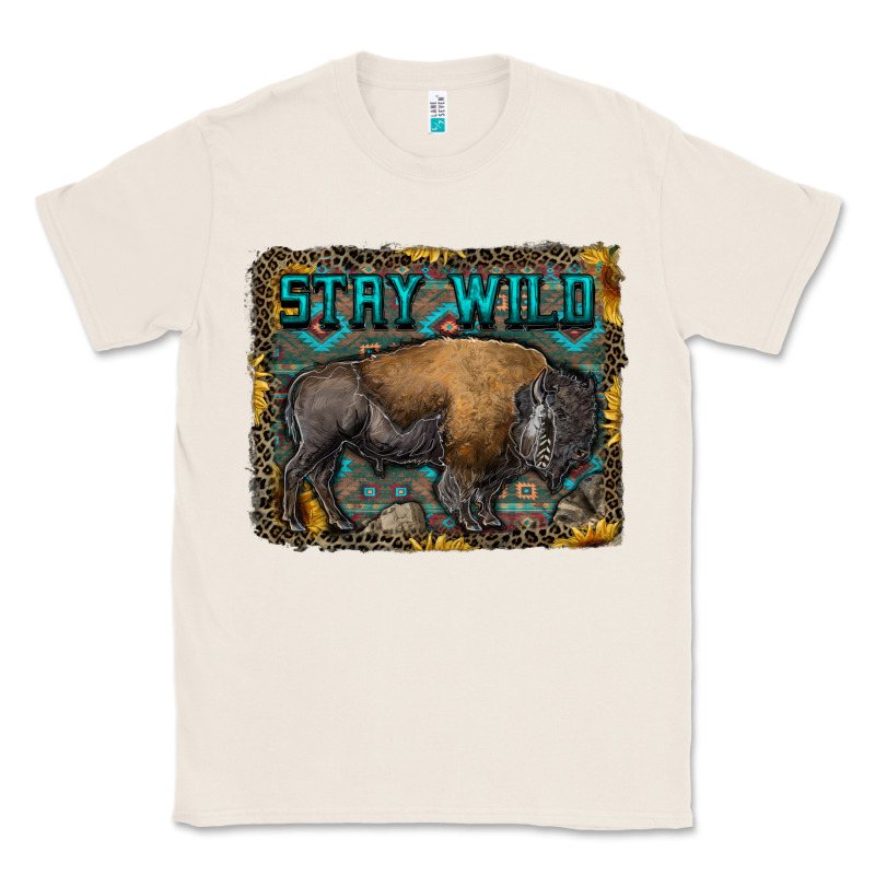 Stay Wild Aztec Bison Classic Tee by RanaPortraitStore | Teevron