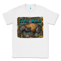 White stay wild aztec bison Classic Tee - RanaPortraitStore