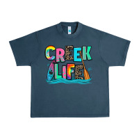 Midnight Navy creek life kayaking Urban Heavy Tee - Zillion Design Studio