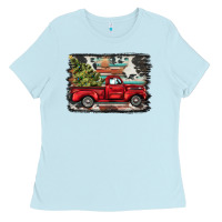 Christmas Truck Ladies Tee | Teevron