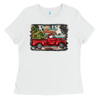 White christmas truck Ladies Tee - BarkalooDesign