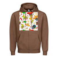 Chestnut mexico seamless pattern Zipper Hoodie - FaDigitalArtStudio