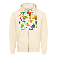 Sandshell mexico seamless pattern Zipper Hoodie - FaDigitalArtStudio