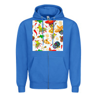 True Royal mexico seamless pattern Zipper Hoodie - FaDigitalArtStudio
