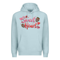 Blue Mist sweet heart Premium Hoodie - MaliasSmallBusiness