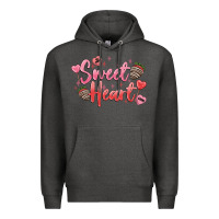 Charcoal Heather sweet heart Premium Hoodie - MaliasSmallBusiness