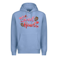 Colony Blue sweet heart Premium Hoodie - MaliasSmallBusiness