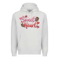 Dove Grey sweet heart Premium Hoodie - MaliasSmallBusiness