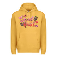 Mustard sweet heart Premium Hoodie - MaliasSmallBusiness