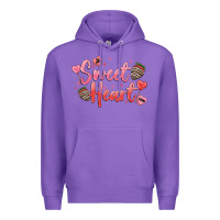 Purple sweet heart Premium Hoodie - MaliasSmallBusiness