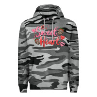 Slate Camo sweet heart Premium Hoodie - MaliasSmallBusiness